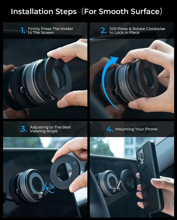 Vacuum Suction Smart Phone Holder - ( SnapPro )