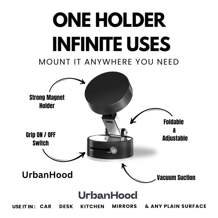 Vacuum Magnetic Suction Phone Holder